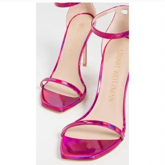 Stuart Weitzman Women's Nudistcurve 100 Ankle Strap High Heel Sandals - Picture 2 of 8